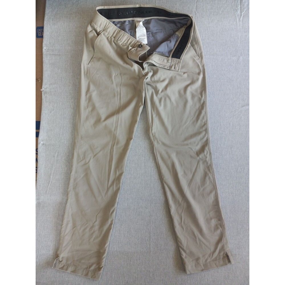 Under Armour Golf‎ Men 32x30 Performance Streatch Waistband Straight Brown Pant